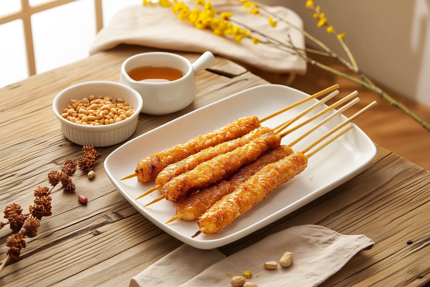烤棉花糖串
