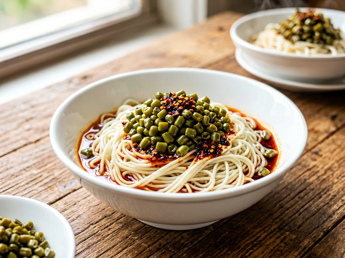 酸豆角拌面