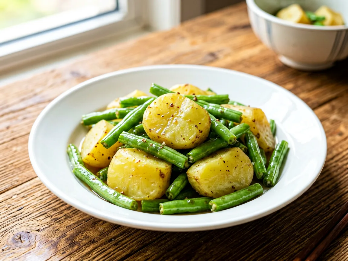 土豆炖豆角