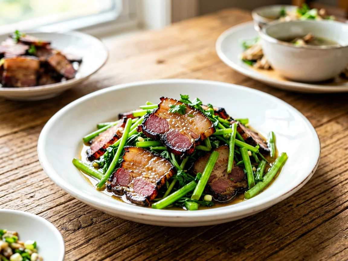 藜蒿炒腊肉