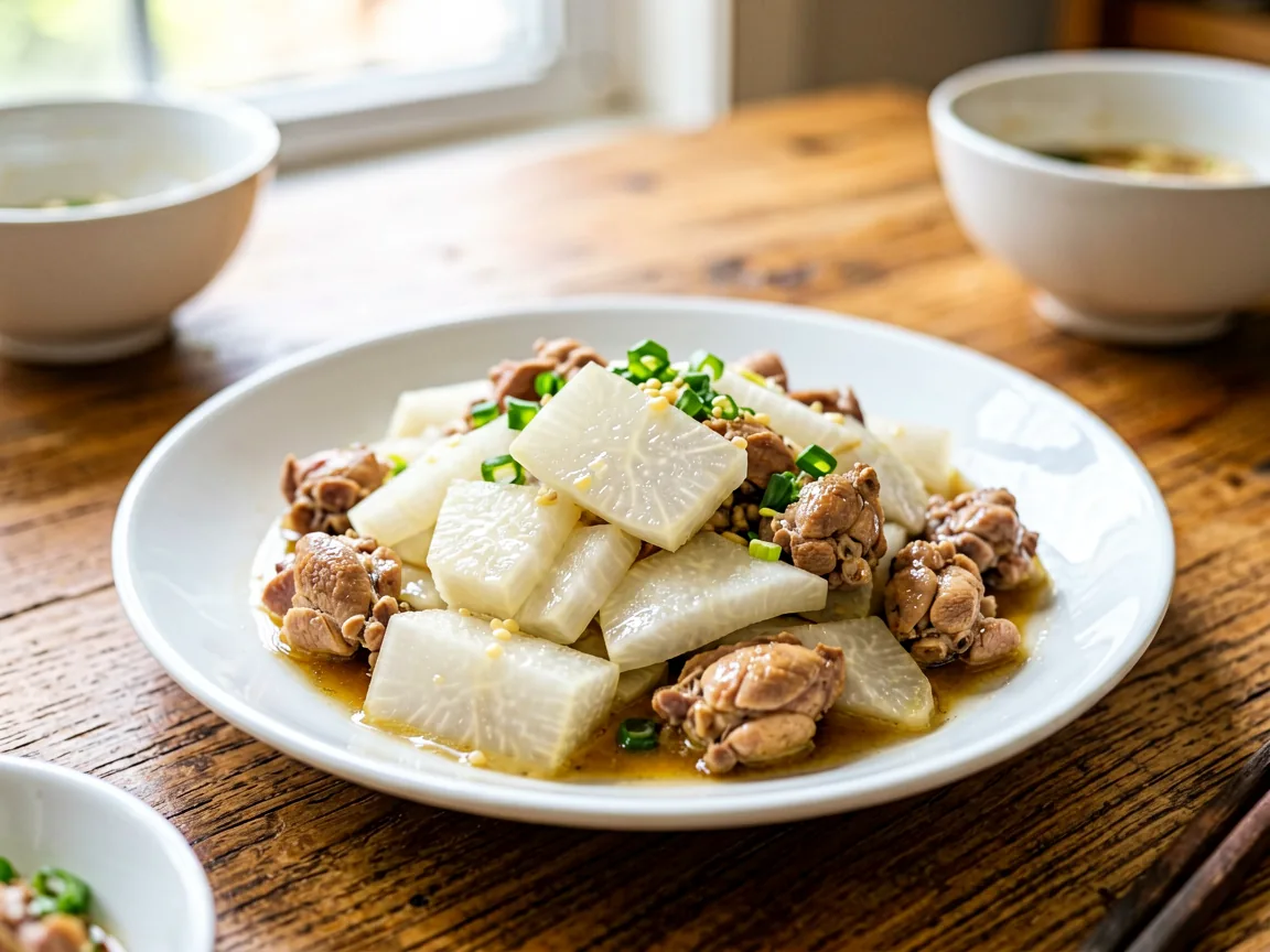 酸萝卜炒鸡杂
